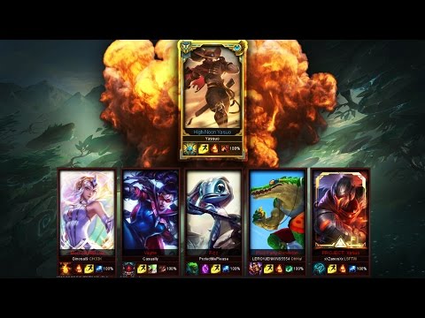 "Yassuo" Challenger Yasuo Main vs. Five Silver Players (1v5) Crazy Game - League of Legends