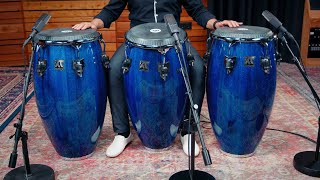 Meinl Percussion William Kachiro Thompson Congas - Blue Wave - WKT11BW, WKT1134BW & WKT1212BW