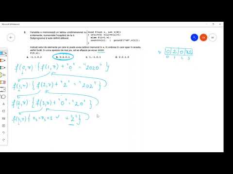 C++  Funcții recursive - Bac 2020