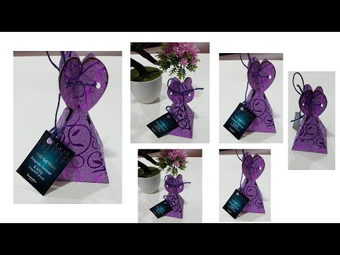 How To Make An Easy Triangular Gift Box Beautiful Pyramid Gift Box Tutorial