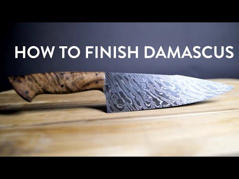 FORGING MY WAY | How To Finish A Damascus Chef's Knife | Jason Knight, Mastersmith