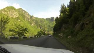 preview picture of video 'Road to Mestia along the Inguri reservoir. Time-lapse may 2013 HD'