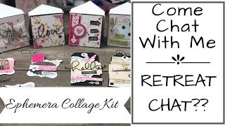 EPHEMERA COLLAGE KIT | TUESDAY MORNING |  COME AND CHAT WITH ME | OFFICE SNIPPET