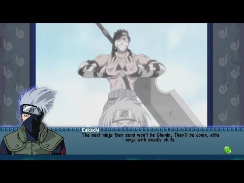 Naruto Rise of A Ninja Walkthrough Part 10 - Naruto vs Zabuza Boss Battle Mission Gameplay 1080p