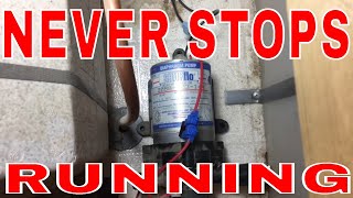 RV Water Pump continuously running - Shurflo 2088-403-144 DIY Fix