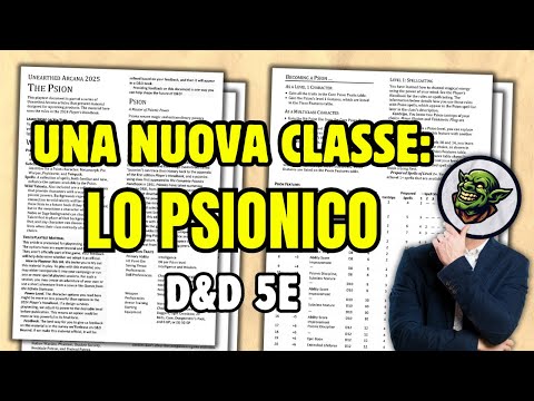 A NEW CLASS: The PSIONIC UA D&D 5e