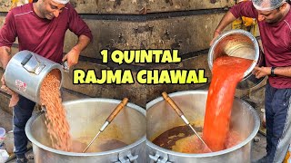 Bulk Making of 1 Quintal Rajma Chawal in Delhi😱