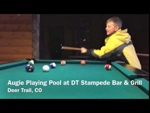 Augie Playing Pool at DT Stampede