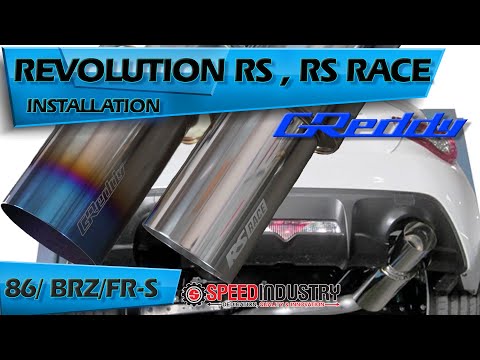 BRZ/86/FR-S 3\" GReddy Single Exit Exhaust | RS Revolution & RS Race