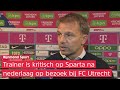 'VERDEDIGEN was vandaag gewoon NIET GOED' | STEIJN miste VENIJN bij SPARTA in Utrecht