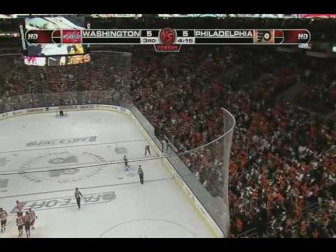 Scott Hartnell scores vs Capitals - 10-6-2009