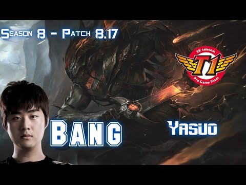 SKT T1 Bang YASUO vs KAI'SA ADC - Patch 8.17 KR Ranked