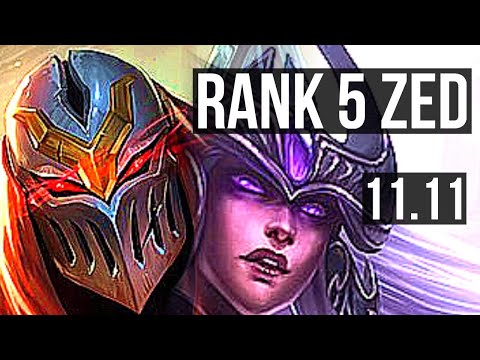 ZED vs SYNDRA (MID) (DEFEAT) | 3.1M mastery, Rank 5 Zed, 1800+ games | EUW Challenger | v11.11