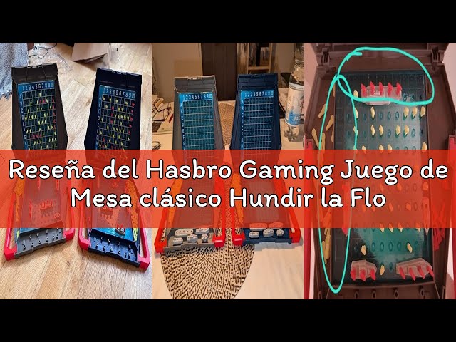 Vídeo relacionado con Juego de Mesa clásico Hundir la Flota, Juego de Estrategia a Partir de 7 años, Divertido Juego Infantil para 2 Jugadores