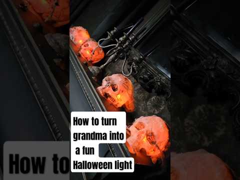 this is how I make a whole bunch of Halloween skulls for cheap! #diy #halloween #howto