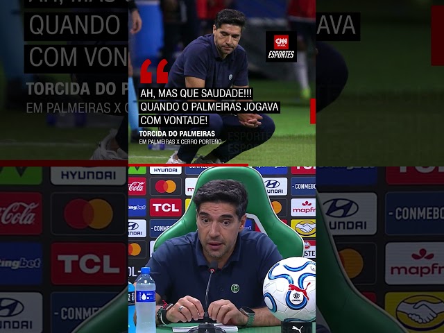 Abel Ferreira comenta críticas da torcida do Palmeiras após derrota na Libertadores | CNN ESPORTES