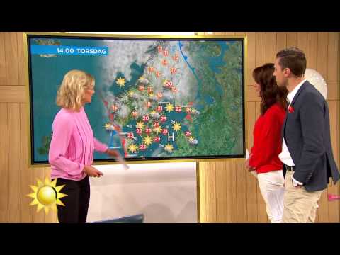 Väderspecial - Här blir det varmt - Nyhetsmorgon (TV4)