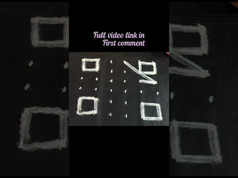 Kolam Kolangal | Easy rangoli | Easy muggulu | beginner's rangoli | Step by step