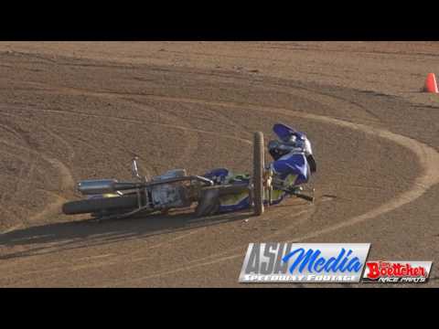 125cc Solos: Liam Powell Crash - Carina Speedway