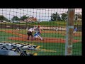 Cameron Carl hitting double in Champions Academy Elite Fall League at NKU Sept 2017