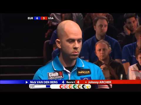 Van den Berg vs Archer - Mosconi Cup 2012 - Day 3 (incomplete) 720p