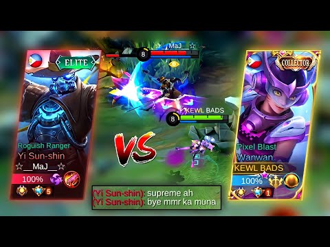WANWAN VS TOP GLOBAL YI SUN-SHIN TRASHTALKER! - MLBB