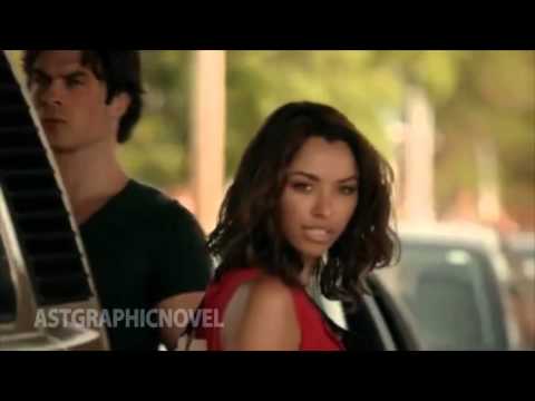 The Vampire Diaries 7x1 Damon save's Bonnie from car