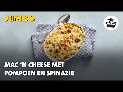 , title : 'Wat eten we? Mac 'n cheese met pompoen en spinazie'