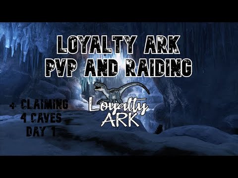 ARK PvP | Loyalty 100x | Raiding Ice Cave, Oil Cave and Crouch Bear Cave DAY 1 !