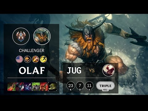 Olaf Jungle vs Lee Sin - NA Challenger Patch 10.12