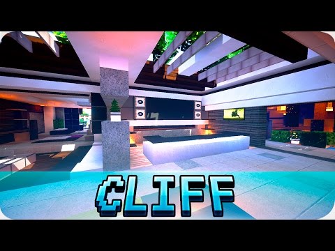 JerenVids - Minecraft - Modern Cliffside House Design - Cinematic & Map Download