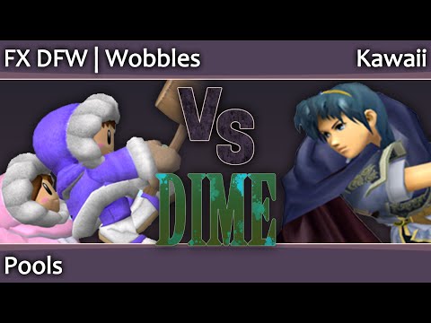DIME13 Melee - FX DFW Wobbles (ICs) vs Kawaii (Marth) - Pools