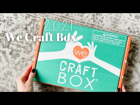 We Craft Box Unboxing October 2021