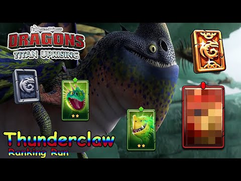 Dragons: Titan Uprising / Thunderclaw Ranking Run / Full Battle / BP 8600+ / (HTTYD)