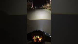 Test ánh sáng thực tế trên đường bi led 1.5 50w