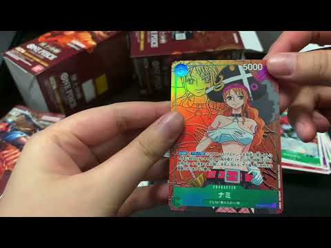 ONE PIECE CARD GAME OP-02 PARAMOUNT WAR BOOSTER BOX OPENING! NAMI PARALLEL!!!