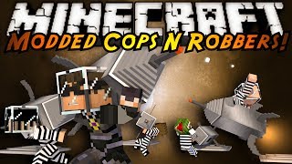 Minecraft Mini-Game : MODDED COPS N ROBBERS! GALACTICRAFT!