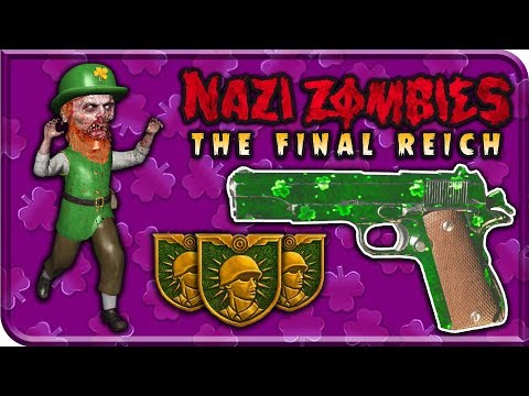 *NEW* LEPRECHAUN EASTER EGG - THE FINAL REICH (ALL SHAMROCK LOCATIONS) WW2 ZOMBIES HIDDEN CAMO