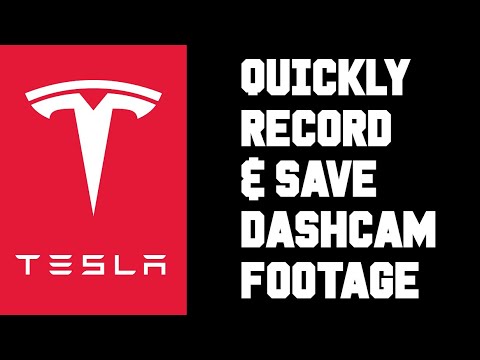 Tesla How To Quickly Record & Save Dashcam Footage - Tesla Dashcam Save Recording Footage Video Help