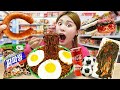 Mukbang Black bean noodles Convenience Store Food EATING by HIU 하이유