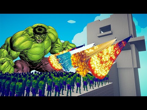 200x HULK + 1x GIANT vs EVERY GOD - Totally Accurate Battle Simulator TABS