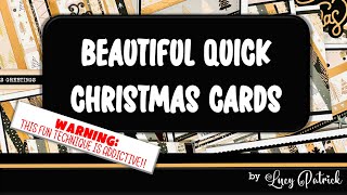 Christmas cardmaking made EASY - 12 CARDS!! CARD M