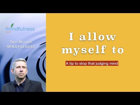 HOW TO GET BENEATH THE JUDGING MIND....