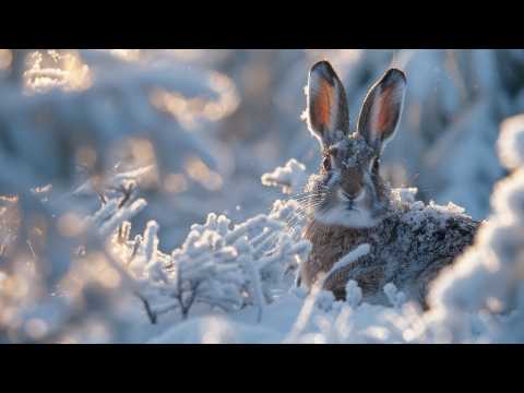 4 hours relaxing, peaceful, cinematic, instrumental music "Winter Serenity" by Tim Janis 4k footage