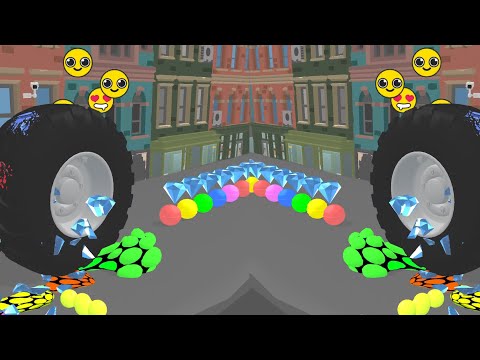 Paradise Crushing? 😇😇 - Wheel Smash - level #5 - High score - All levels