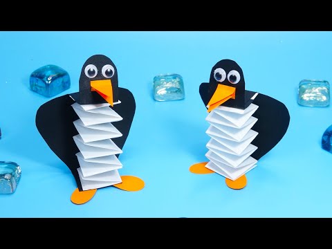 DIY christmas How to make paper penguin Easy paper crafts