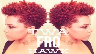 TWA Fro Hawk | Short Natural Hair Styles