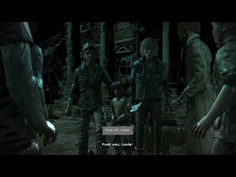 Clementine tells Louis to shut his f**king mouth!