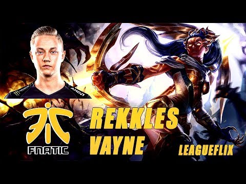 FNC Rekkles Vayne vs Draven Preseason 8 League of Legends Pro Gameplay Patch 7.24