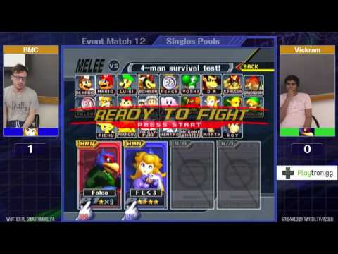 Event Match 12: BMC (Peach) vs Vickram (Falco) - Pools